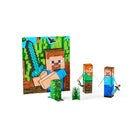 Crayola - Ensemble d’activités POPS 3D Minecraft-Comprend 18 marqueurs Pip-Squeaks Skinnies lavables, 3 pages de personnages à construire, 3 pages POPS à découper, 3 feuilles d'autocollants, 2 arrière-plans recto-verso, 1 page d’éléments autoportants, 2 feuilles d'instructions et 1 feuille de ruban adhésif