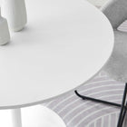 Modway - Pursuit 40 po Table à manger, Blanc-Sièges 4