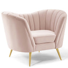 Modway - Opportunity Performance Velvet Fauteuil - Rose-Vintage Glamour Style