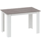 HOMCOM - Table à manger moderne 47 po avec effet bois - gris-Finition élégante en bois à face mélaminée avec une légère résistance à l'eau pour un usage quotidien 