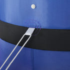 HOMCOM - Soldat Casse-Noisette gonflable colouré de 8ft avec sceptre LED extérieur - Rouge - Bleu-Dégonfle rapide pour un rangement facile et utilisation dans l'année à venir 