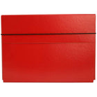 JAM Paper - Étui de transport pour dossiers minces avec fermeture à bande élastique - 9 1/4 x 1/2 x 12 1/2 - Rouge-Quantité : Vendu à l'unité