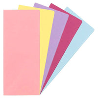 JAM Paper - Papier de soie - Assortiment printanier - 50 feuilles-Couleur : Assortiment professionnel (Rose Fuchsia, Bleu Bébé, Jaune, Violet Lilas, Rose) | Parfait pour les anniversaires, les fêtes et toutes les occasions de cadeaux