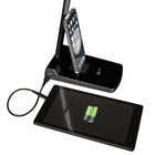 OttLite - Lampe de bureau LED pivotante avec charge USB - Clearsun - Noir-Support de téléphone intégré avec 2 options de position en caoutchouc