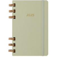 Moleskine - 2025 Agenda à spirales à grande couverture rigide - 5" x 8.25" - Kiwi-Couverture Rigide