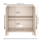 Hudson&Canal - Meuble d'appoint Chabot de 28 po de largeur - Blanc aulne-8