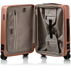 CHAMPS - Ensemble de bagages extensibles  3 pièces - à parois rigides Collection Fresh II - Rose-Poignées supérieures et latérales