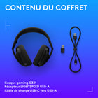 Logitech - G321 LIGHTSPEED, casque gaming Bluetooth sans fil - Noir-9