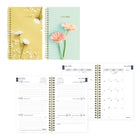 Blueline - 2025-2026 agenda académique hebdomadaire/mensuel - 8 po x 5 po - Collection Botanique - Bilingue-13 mois, juillet 2025 à juillet 2026