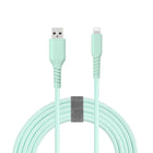 Basic Tech - Câble Lightning Tressé de 6 pi - Menthe-Câble de charge rapide C89