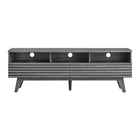 Modway - Render 60 po Meuble TV, Fusain-Pieds en bois effilés
