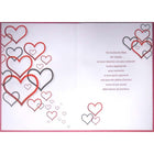Rosedale - Cartes De souhaits De La Saint-Valentin 5-1/2 po x 8 po / Enveloppes - Paquet de 12 - Cœurs-Imprimées sur un papier de qualité non couché