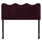 Modway - Athena Velours de performance résistant aux taches Tête de lit King Size, Mûrier-Quatre positions de montage ajustables