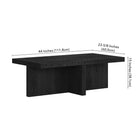Hudson&Canal - Table basse rectangulaire Elna 44" L - Grain noir-9