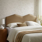 Modway - Cosette Performance Velvet Tête de lit Queen size, Taupe-Ajustable