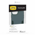 OtterBox - Étui Commuter MagSafe avec Contrôle de la Caméra pour iPhone 17 - Vert armoise-Les pare-chocs autour de la caméra protègent contre les coups violents