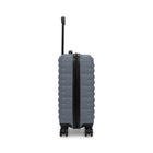 Swiss Mobility - Valise de cabine à coque rigide 21.50po de la collection QUAD - Gris-Double roulettes pivotantes à 360 degrés pour un roulement fluide et silencieux (8 roues)