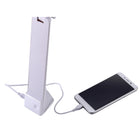 Konnect - Lampe de bureau à DEL rechargeable - blanc-Conception compacte et pliable idéale pour la portabilité