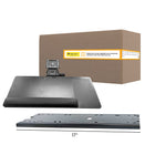 IntekView - Plateau de clavier idéal - 25" x 10" - Droitier - Rails 17"-Réglage de hauteur de 7 ¼" (1 ¼" au-dessus de la surface de travail)
