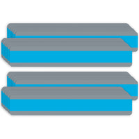 Ashley Productions - ASH10877-2 Guide de lecture à double bande pour phrases larges - 1-1/4" x 7-1/4" - bleu - 12 par paquet - 2 paquets-Les filtres de guide de lecture sont idéaux pour surmonter les difficultés de lecture.