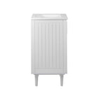 Modway - Augusta 24" Vanette de salle de bain - Blanc blanc-Capsules de pied non marquées