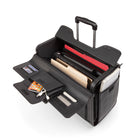 Bugatti - Valise d'affaires sur roulettes - Noir (BZCW456110-BK)-ouverture principal pour une capacite de chargement maximale