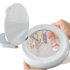 OttLite - Lampe de bureau avec loupe LED gain de place - Clearsun - Blanc-4 points de réglage pour un positionnement précis