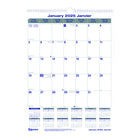 Blueline - 2025 Calendrier mural mensuel Net Zero Carbon- 12 po x 17 po - Bilingue-12 mois: janvier 2025 - décembre 2025