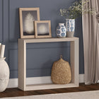 Hudson&Canal - Console Osmond 91 cm (36 po) - Blanc aulne-Finition en blanc aulne aspect bois