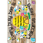Ashley Productions - Smart Poly Tapis de souris pour ordinateur - 8" x 10" - Chaque abeille occupée est la bienvenue ici - Paquet de 10-Transformez votre bureau en un lieu d'encouragement et de productivité - commandez votre tapis de souris avec des citations positives dès aujourd'hui!