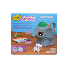 Crayola - Ensemble de jeu Jet de couleur Scribble Scrubbie-Jouet d'éléphant aérographe : l'éléphant sert d'aérographe pour marqueurs, pour permettre aux enfants d'arroser leurs figurines scribble scrubbie d'un jet de couleur et de créer des motifs créatifs et audacieux