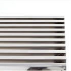 Modway - Gridiron Médium Acier inoxydable Banc - Argent-Capacité de poids : 881 lb