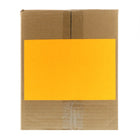 JAM Paper Étiquettes expédition, demi-feuilles, 5,5 x 8,5 po, orange néon, 50/paquet-2 étiquettes par feuille