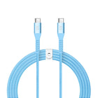 LOGiiX - Vibrance Braid 1,2M USB-C vers USB-C - Turquoise-Câble USB-C vers USB-C de 1,2 m (3,94 pieds) pour charger et synchroniser les appareils USB-C