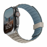 UAG - Bracelet Pathfinder Apple Watch 49/45/44/42 mm, Dune/Nuage-Bracelet magnétique réversible avec deux boucles de sécurité de couleurs différentes, offrant plusieurs combinaisons de couleurs