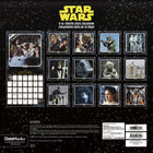 DateWorks - Calendrier Mural 16 Mois Star Wars de 2025 - 12 po x 12 po - Bilingue-Comprend des pages mensuelles de janvier à décembre 2025, ainsi que les 4 derniers mois de 2024.