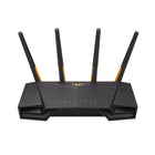 ASUS TUF Gaming TUF-AX4200 Routeur WiFi 6 double bande 802.11ax-WiFi 6 ultrarapide - Profitez de vitesses allant jusqu'à 4 200 Mbps et d'une efficacité réseau multipliée par 4 grâce à l'OFDMA et aux canaux de 160 MHz.