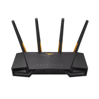 ASUS TUF Gaming TUF-AX4200 Routeur WiFi 6 double bande 802.11ax-WiFi 6 ultrarapide - Profitez de vitesses allant jusqu'à 4 200 Mbps et d'une efficacité réseau multipliée par 4 grâce à l'OFDMA et aux canaux de 160 MHz.