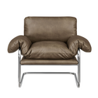 Modway - Ansel Cuir végane Chaise d’accent - Champignon-Assemblée requise