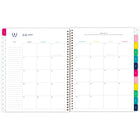 AT-A-GLANCE - Agenda scolaire hebdomadaire/mensuel d'enseignants floral Emily Ley Simplified 2025-2026 - 11 po H x 8 3/8 po l - multicoloure - anglais-Un mois sur deux pages comprenant des blocs quotidiens non lignés, une section de tâches lignée, un « conseil de simplicité » pour vous aider à planifier et des onglets pour une navigation facile