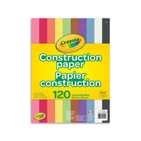 Crayola - Papier de bricolage - 10 couleurs - 120 feuilles-Comprend 120 feuilles de papier construction Crayola, 12 feuilles de chacune des 10 couleurs