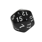 Learning Advantage - Dés polyèdres- 20 faces - 12 par paquet - 3 paquets -CODE COULEUR POUR UNE UTILISATION FACILE - Utilisez ces dés D20 noirs avec notre D10 jaune (vendu séparément) et notre D12 rouge (vendu séparément) pour générer des combinaisons de nombres.