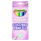 Crayola - Crayons de couleur, Pastel, 12/boîte, paquet de 12-FOURNITURES SCOLAIRES : De la salle de jeux à la salle de classe, ces jolis crayons de couleur sont parfaits pour les projets artistiques créatifs et les devoirs.