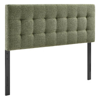 Modway - Lily Rembourré Tête de lit King Size, Feuille-Tissu d’ameublement