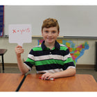 Flipside Products - Palettes graphiques rectangulaires effaçables à sec recto-verso avec stylos et gommes - Paquet de 12-Pagaies recto-verso