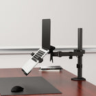 AnthroDesk - Bras de fixation pour ordinateur portatif avec pince de bureau-Pivotant : -90degree/+90degree