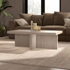 Hudson&Canal - Table basse rectangulaire Boden (112 cm de largeur) - Blanc aulne-Nettoyer avec un chiffon doux et sec, sans produits chimiques agressifs ni produits de nettoyage abrasifs