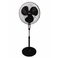 Royal Sovereign - 18 po Ventilateur de bureau oscillant à 3 vitesses avec télécommande - Noir-Ventilateur de pied oscillant numérique de 18 pouces