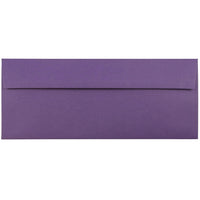 JAM Paper Enveloppes format livret avec fermeture gommée, 4 1/8 x 9 1/2 po, violet foncé, 1000/paquet-Violet foncé