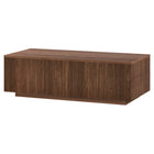 Hudson&Canal - Table basse rectangulaire Reyes 48" L - Noyer satiné-Le plateau de table a une capacité de poids de 75 lb